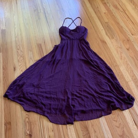 Dear Cleo dark amethyst gown size 6 - Picture 1 of 12